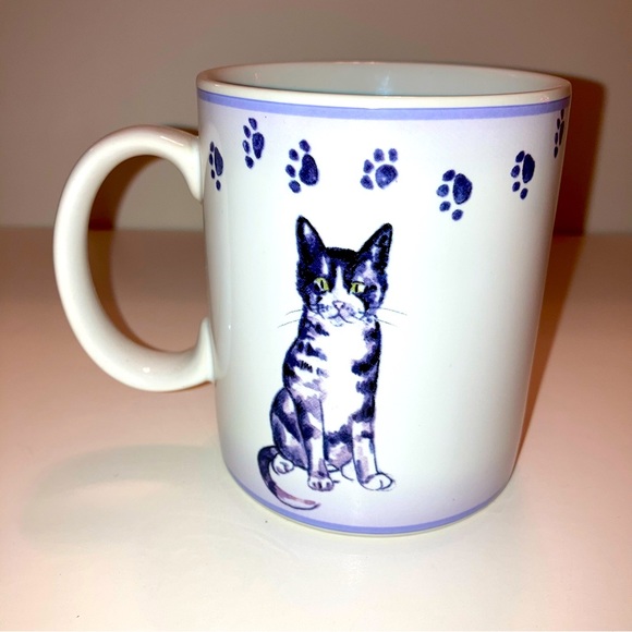RARE Casamoda Cat Paw Prints Limited Edition Collectible Kitty NEW Ceramic Mug - Picture 3 of 10